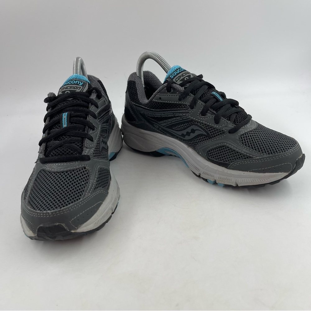 Saucony Women’s Cohesion 9 Grey Blue Running Lace-Up Shoes S15268-2 - Size 7.5 - Picture 6 of 11